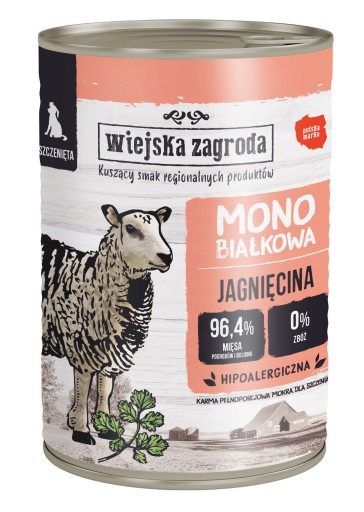 COUNTRY FARM Mono pre šteniatka Jahňacie 400g