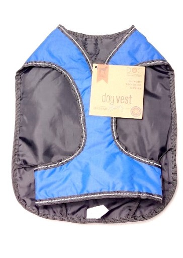 VESTA PRE PSA MODRÁ VEĽKOSŤ MALÉ NASTAVITEĽNÉ POPRUHY SEDÚ
