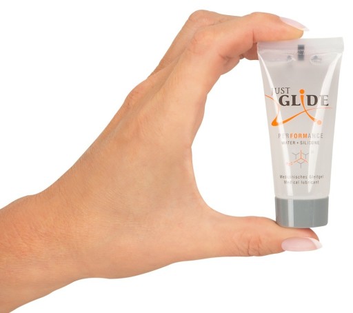 Lekársky lubrikačný gél 20 ml na vodnej báze so silikónom JUST GLIDE
