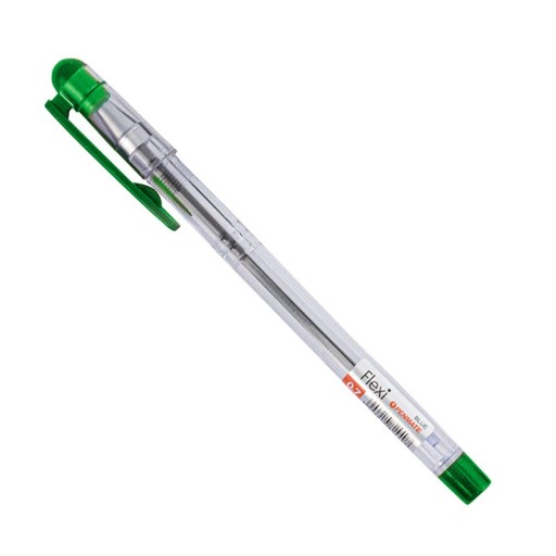 GUĽOVODOVÉ PERO S ČIAPKOM ZELENÝ FLEXI PENMATE 0,7 MM