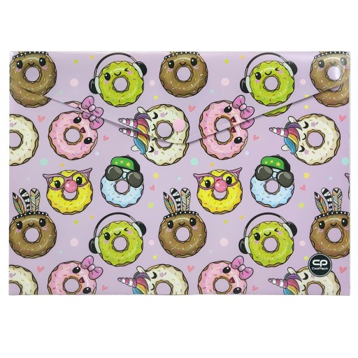 COOLPACK OBÁLKA NA DOKUMENTY A4 SO ZÁPADKOU HAPPY DONUTS Šišky