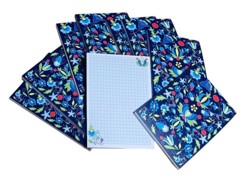 NOTEBOOK A6 ĽUDOVÝ - KASHUBIAN ŻUKOWSKI - NAVY BLUE