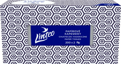 Linteo 2-vrstvové vreckovky, balenie 200 ks.