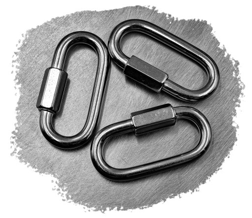 4mm KARABÍNA 4x32 SKRUTKOVANÝ ČLÁNOK, KYSELINOODOLNÝ, nerez A4 8253