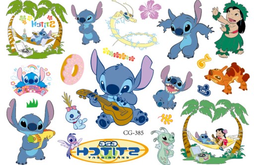 Odnímateľné tetovania pre deti LILO a STITCH CG385