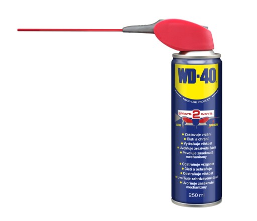 MULTIFUNKČNÝ PRÍPRAVOK NA ODSTRAŇOVANIE HRDZE WD-40 s rozprašovacím aplikátorom 250 ml