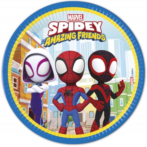Spidey Spider-Man papierové taniere 8 ks.