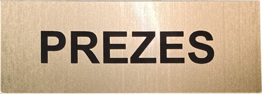 INFORMAČNÁ TABUĽKA s LOGOM, zlatá GRAVÍRA, 20cm2