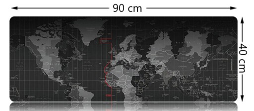 Podložka na stôl mapa sveta 90x40 cm