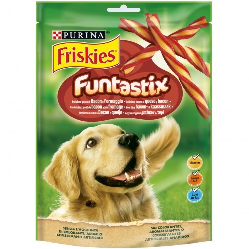 FRISKIES Funtastix maškrta pre psov 175g