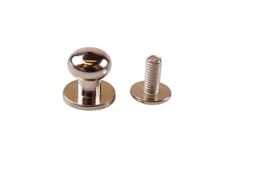 Skrutka na remeň Knopik 8 mm 1 kus, nikel