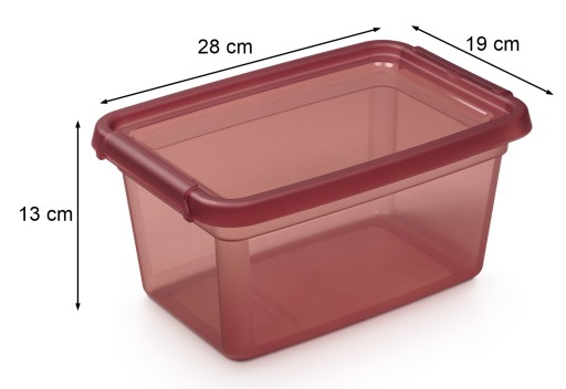 NÁDOBA plastový obal na organizér box 4,5l