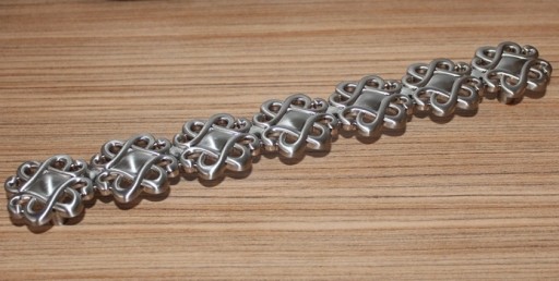 Prelamovaná nábytková úchytka zamak, nerez inox, 256 mm - U087 AMIX