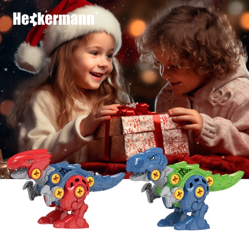 KONŠTRUKČNÁ SADA PRE KRÚTACÍ BLOK SKRUTKOVAČ DINOSAUR HRAČKA 2x 5v1