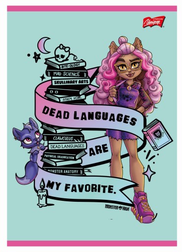 Zápisník A5 32k, dvojfarebný rad Monster High