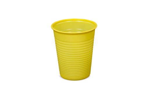 PS HRNČEKY 200ml NA STUDENÉ NÁPOJE, ŽLTÉ, 100 ks