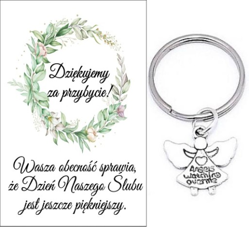 ĎAKUJEME HOSTOM DARČEK SVADOBNÝ ANJEL KĽÚČOVKA SPOMIENKY