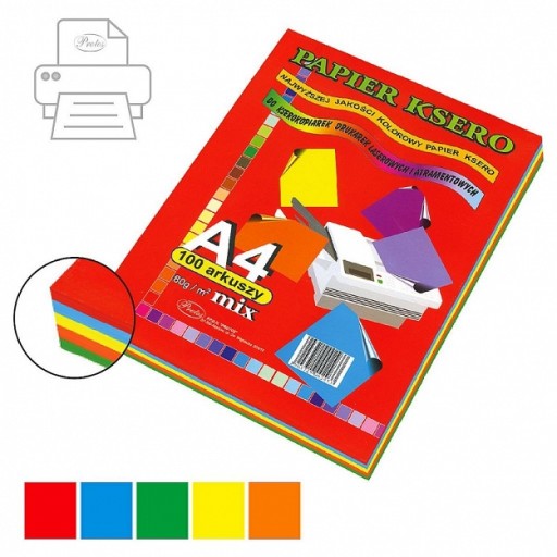Farebný papier A4 Protos 100 listov 80 g/m²