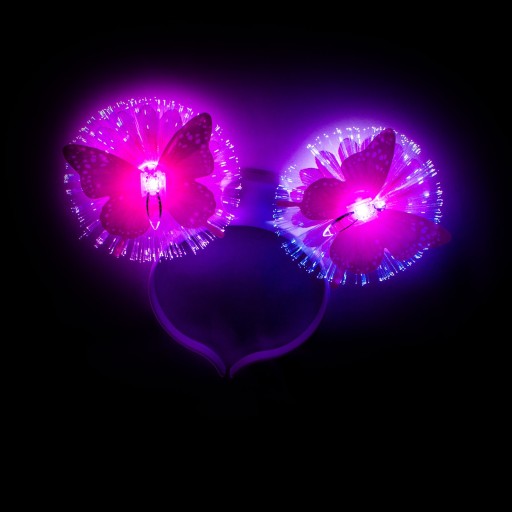 Čelenka JAR SUMMER FLOWER FLOWERS BUTTERFLIES LED
