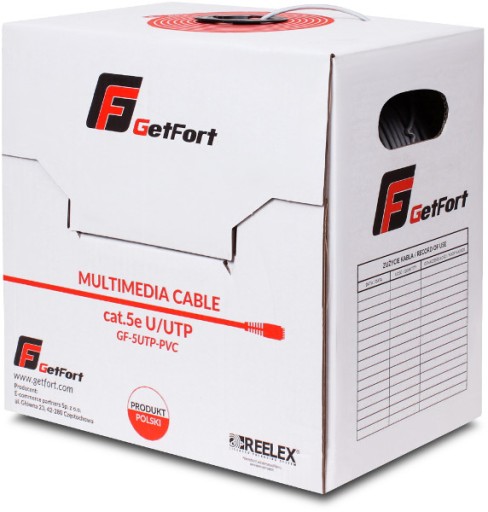 GETFORT CAT.5E UTP PREMIUM CU KÁBEL 100% PL