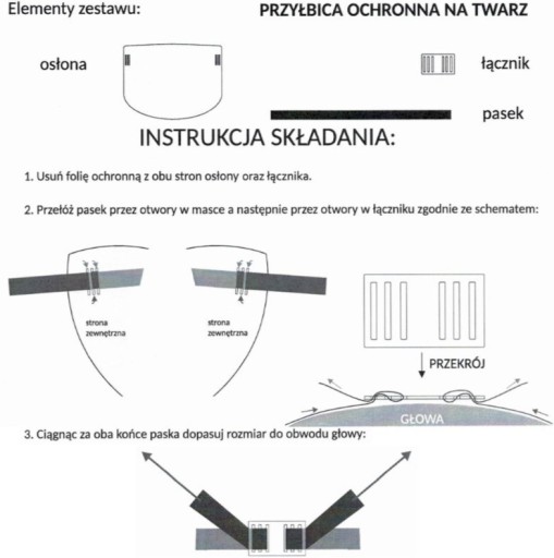 Ochranná tvárová maska PTR-BHP