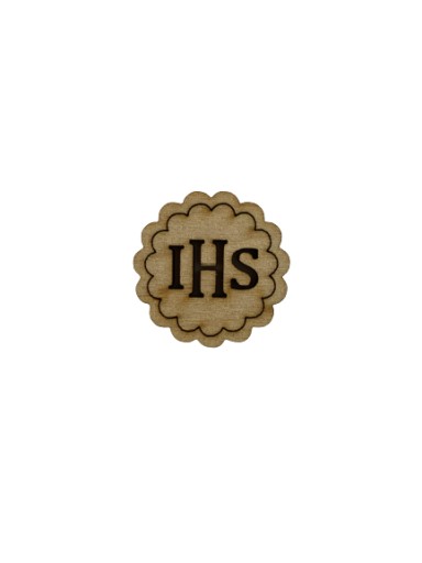 Drevená hostia ihs communion scrapki vzor 2