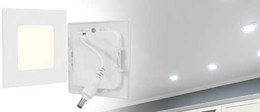 MALÉ VÝKONNÉ STROPNÉ SVETLO ZÁPUSTNÉ NEUTRÁLNE BIELA 3W 230V DENNÉ SVETLO