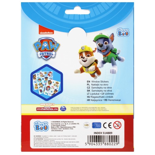 Nálepky PAW PATROL na nalepenie na okno