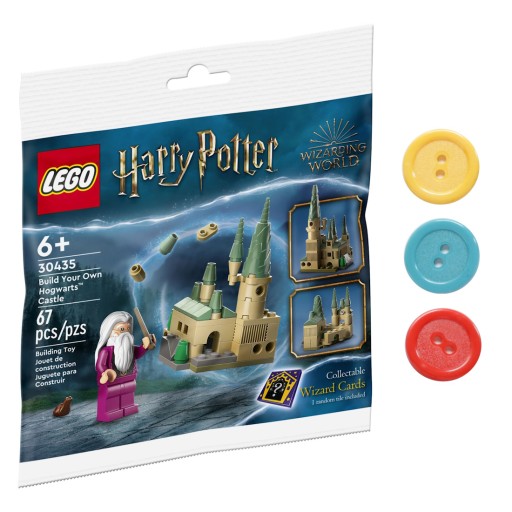 LEGO 30435 Harry Potter Rokfortský mikrohrad Dumbledore + 3 magnety na gombíky