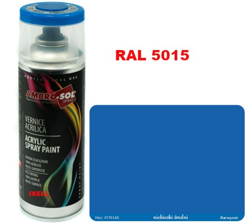 RAL 5015 AKRYLOVÝ LAK SPREJ modrý LESK 1233