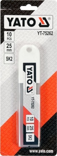 NÁHRADNÉ ČEPELE na nože 25 mm SK2 10 ks Yato