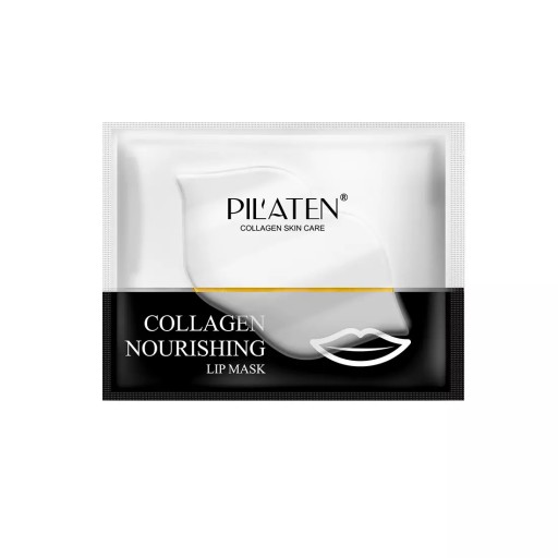 Pilaten Collagen Set Gold očné vankúšiky 6g + výživná maska na pery 7g