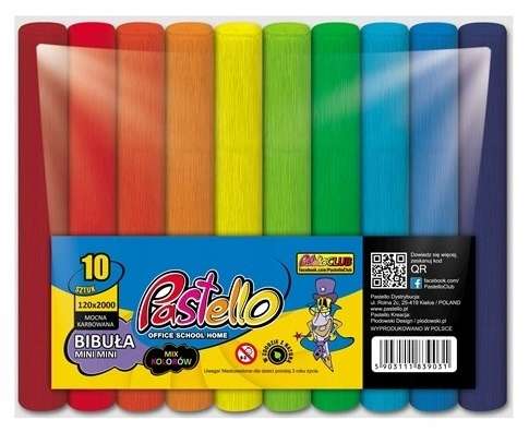 CRIPPED hodvábny papier 10 ks mix farieb 12 cm x 200 cm Super KREATÍVNA sada