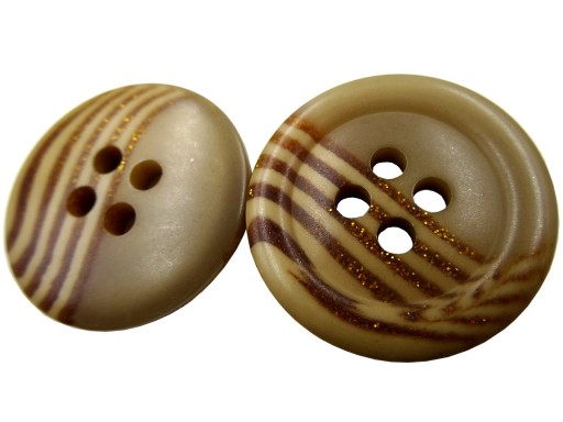 34mm Ozdobné gombíky 1 ks farba ŤAVÍ BÉŽOVÁ S ŠTÍRKOM K826 15319