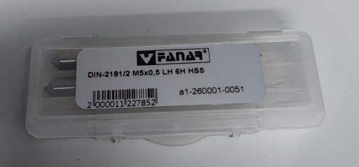 Závitník DIN2181/2-M5x0,5-6H-LH FANAR