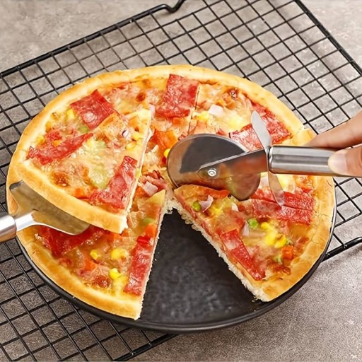 VEĽKÝ GUMOVÝ NÔŽ NA KRÁJANIE PIZZOVÝCH OCELOVÝCH KOLÁČOV
