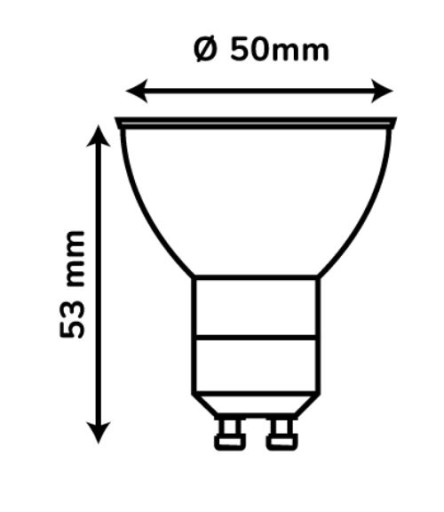 LED reflektorová žiarovka GU10 1W 120lm 4000k neutr