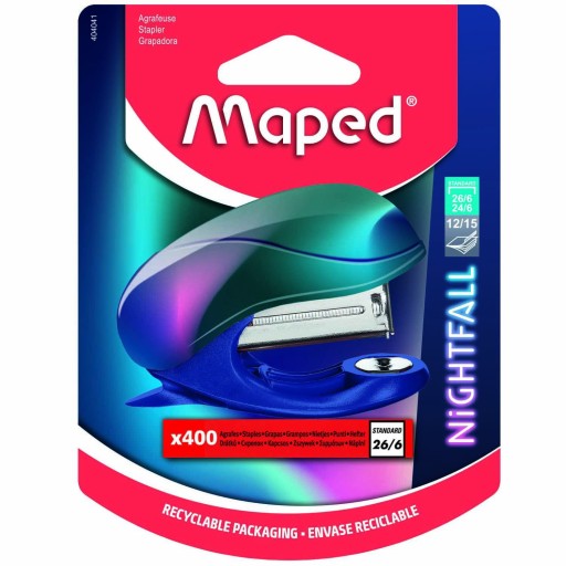 Mini zošívačka Maped Nightfall 5-listový blister