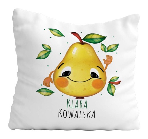 Vankúšik do škôlky pre dieťa + meno HRUŠKA