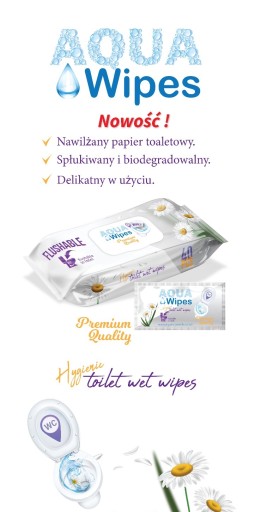 Aqua Wipes vlhčený voňavý papier 40 ks.