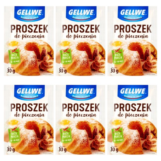 Gellwe prášok do pečiva 30 g x 6 kusov