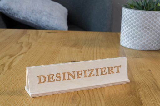 DEZINFEKOVANÉ - Dvojjazyčný nápis PL/DE - OW