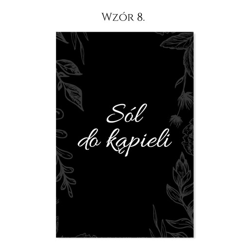 ČIERNE kozmetické nálepky šampón kondicionér 500ml