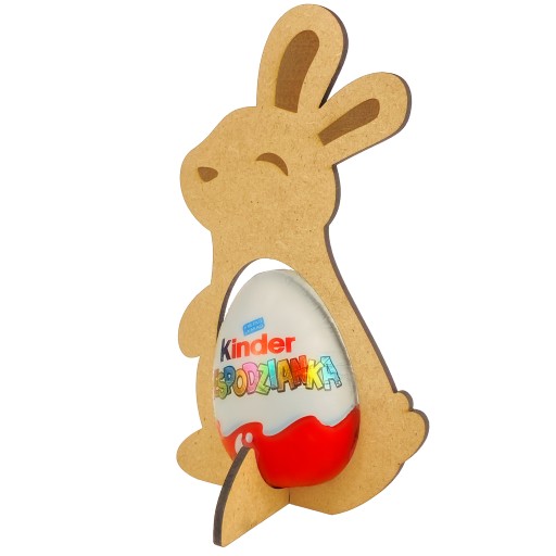ZAJAČIK NA VAJÍČKO KINDER ZAJAC VEĽKONOČNÝ STOJAN 15CM DREVENÝ