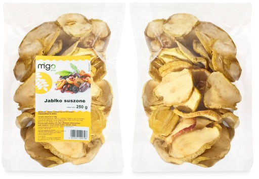 SUŠENÉ JABLKÁ, nakrájané jablkové lupienky - 250g