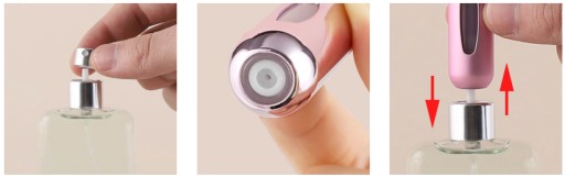 Nádobka na naliatie parfému do tašky do lietadla, MINI SOLID ATOMIZER