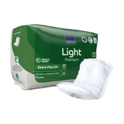 UROLOGICKÉ VLOŽKY absorbujúce inkontinenciu moču ABENA light EXTRA PLUS 10 ks