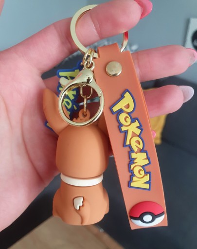 Keychain Keyring Prívesok pre Eevee Backpack Keys darček Pokémon Baby