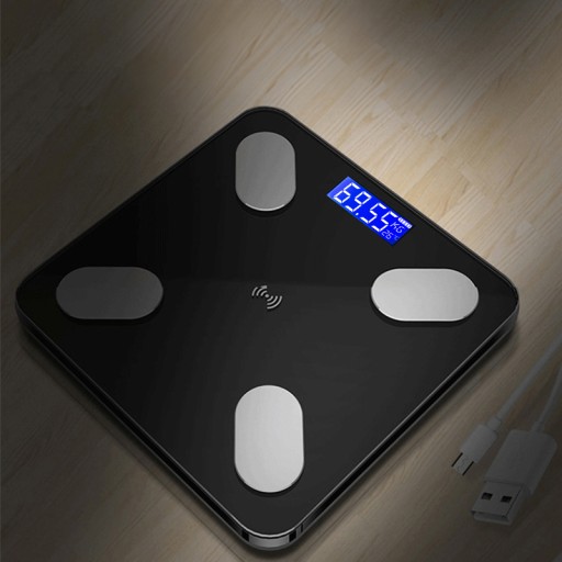 KÚPEĽŇOVÁ VÁHA ELEKTRONICKÁ ANALYTICKÁ APLIKÁCIA BLUETOOTH 180 kg 32 v 1