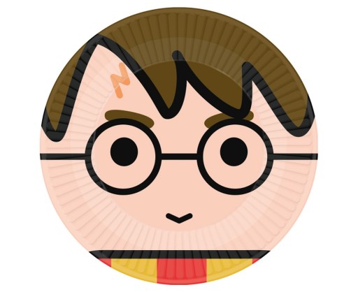 Harry Potter taniere, okrúhly papier, 23 cm / 8 ks.
